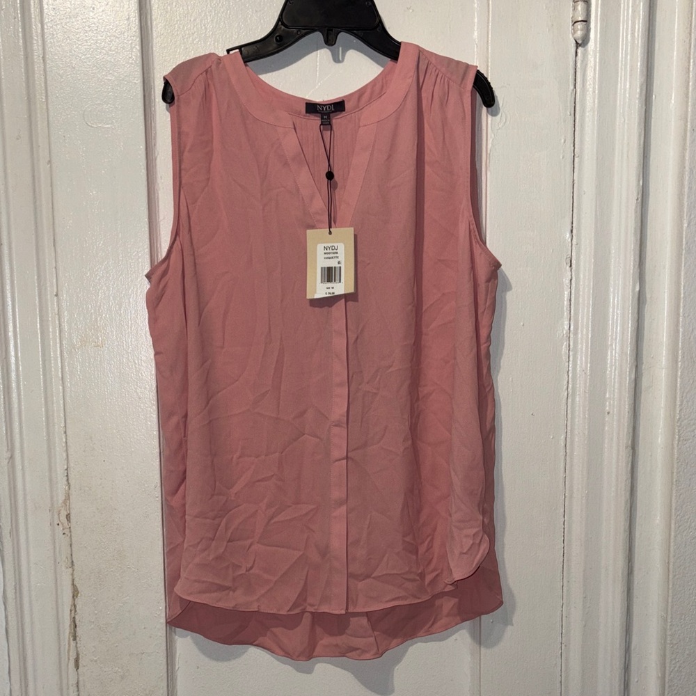 NYDJ Soft Pink Sleeveless Blouse